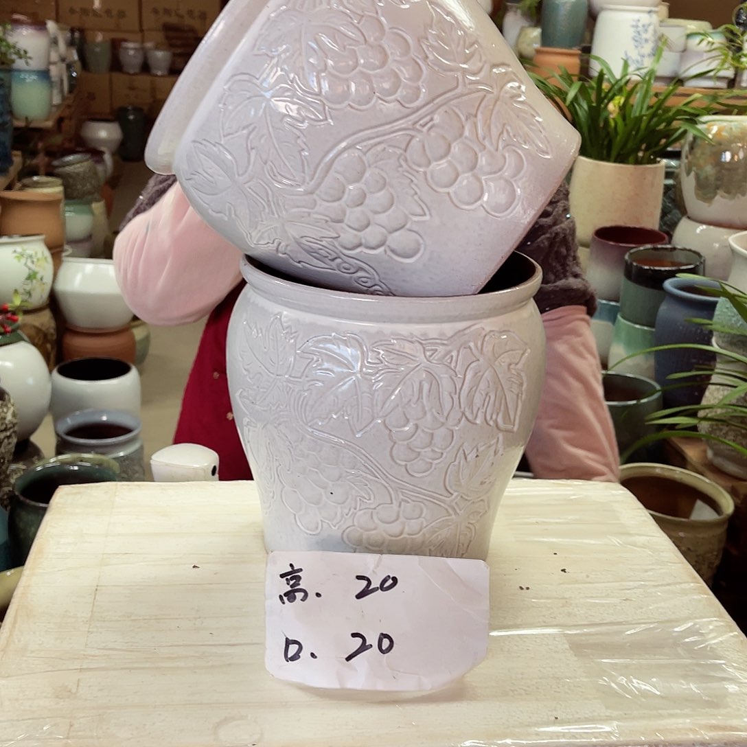 紫砂花盆高度20口径20