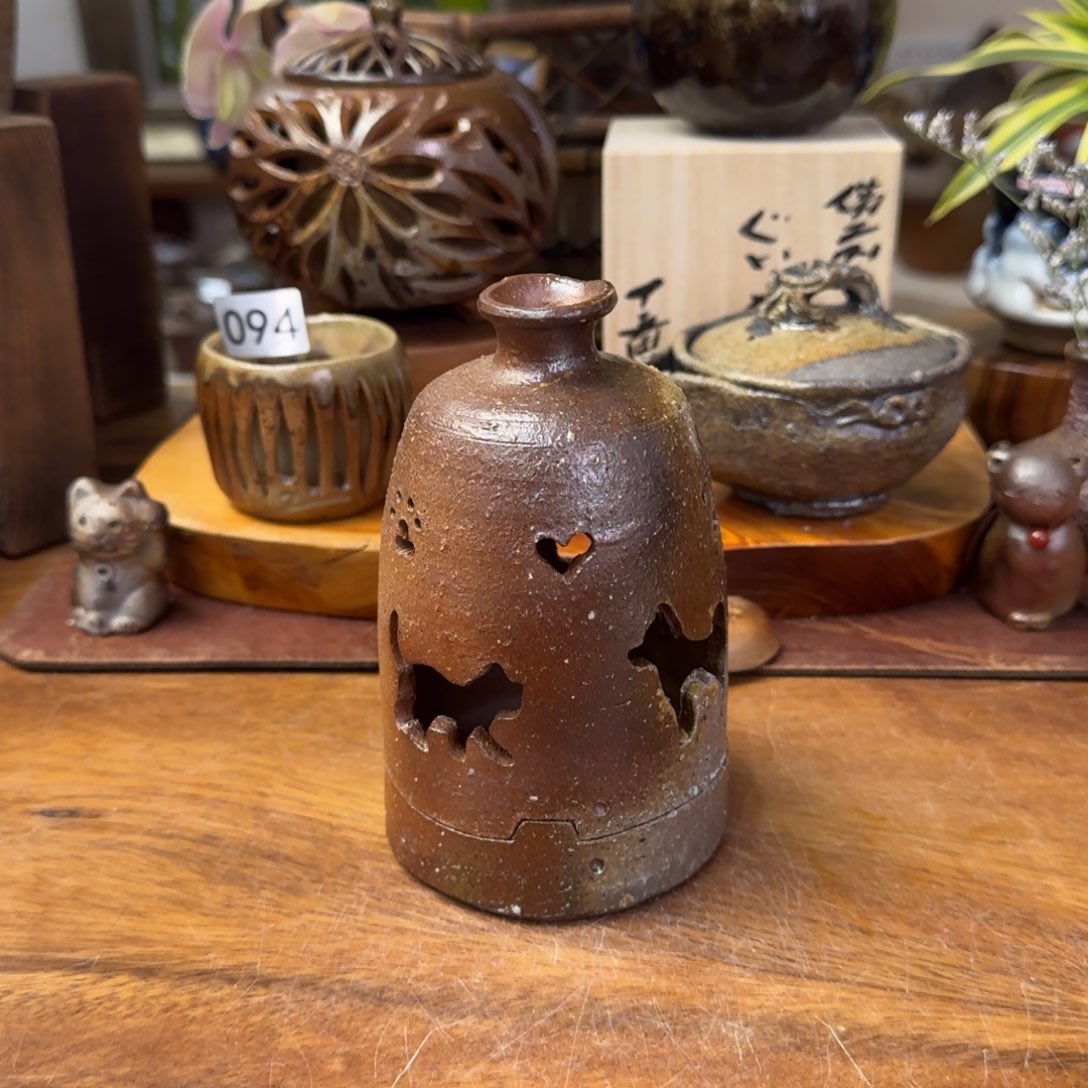土器女士备前烧香炉➕香插福利一口价