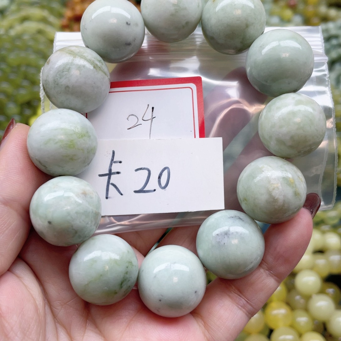 未镶嵌蛇纹石玉手串