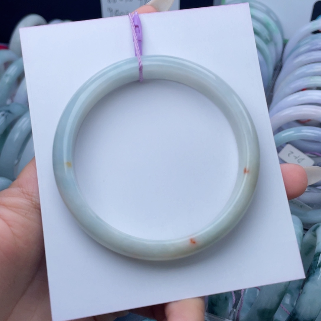 翡翠未镶嵌手镯61圈