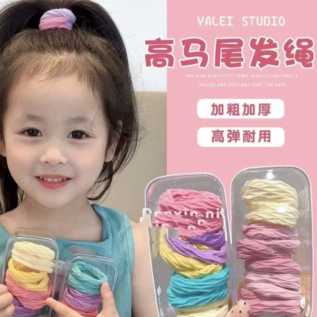 高弹力马尾加粗发绳毛巾圈N2270