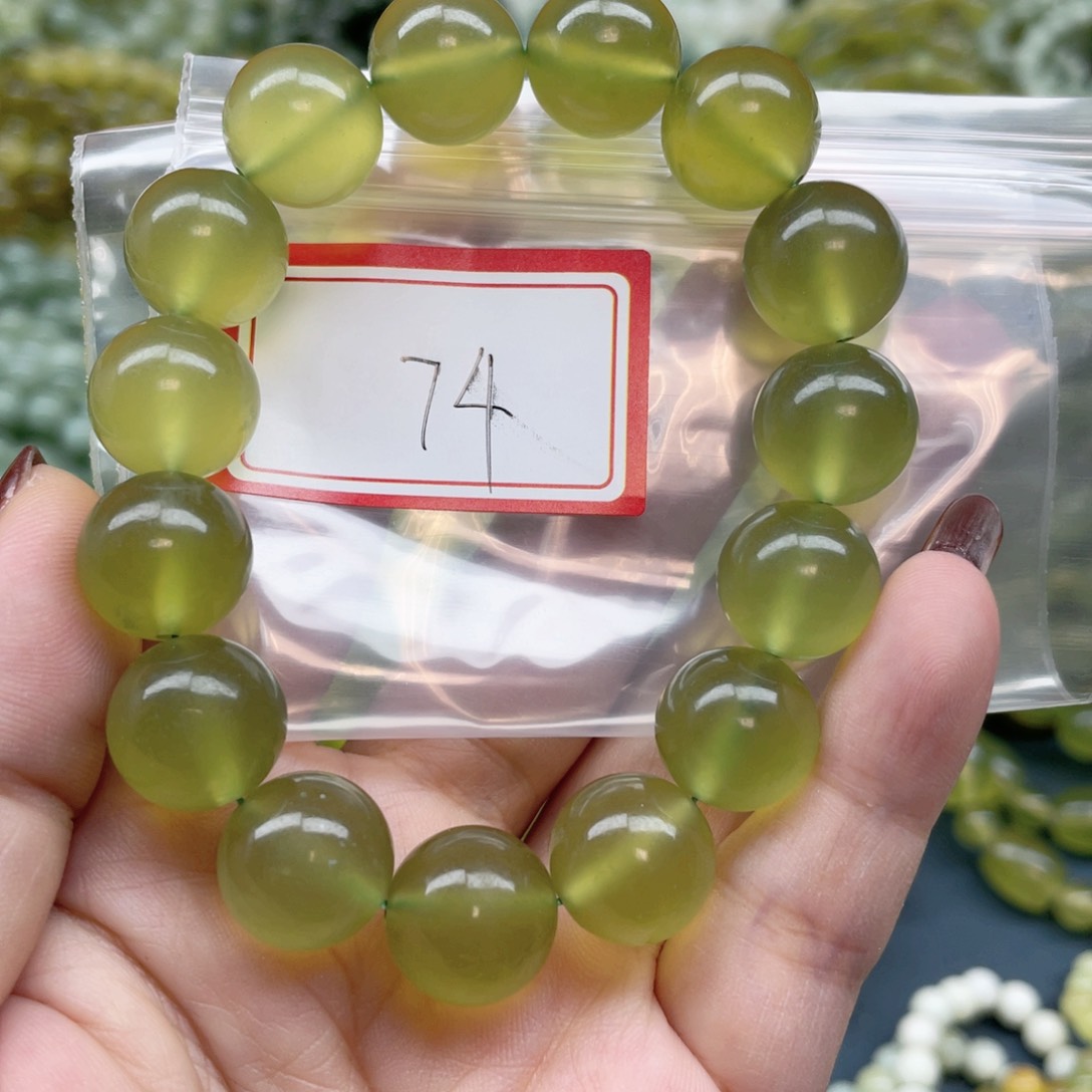 未镶嵌蛇纹石玉手串