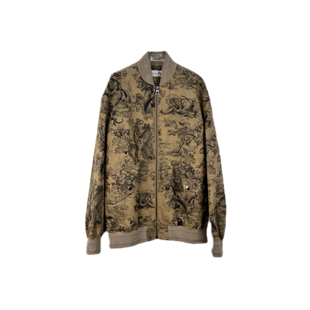 99新 DIOR/迪奥 棕色满印动物图案刺绣logo夹克外套 S码 9030199 