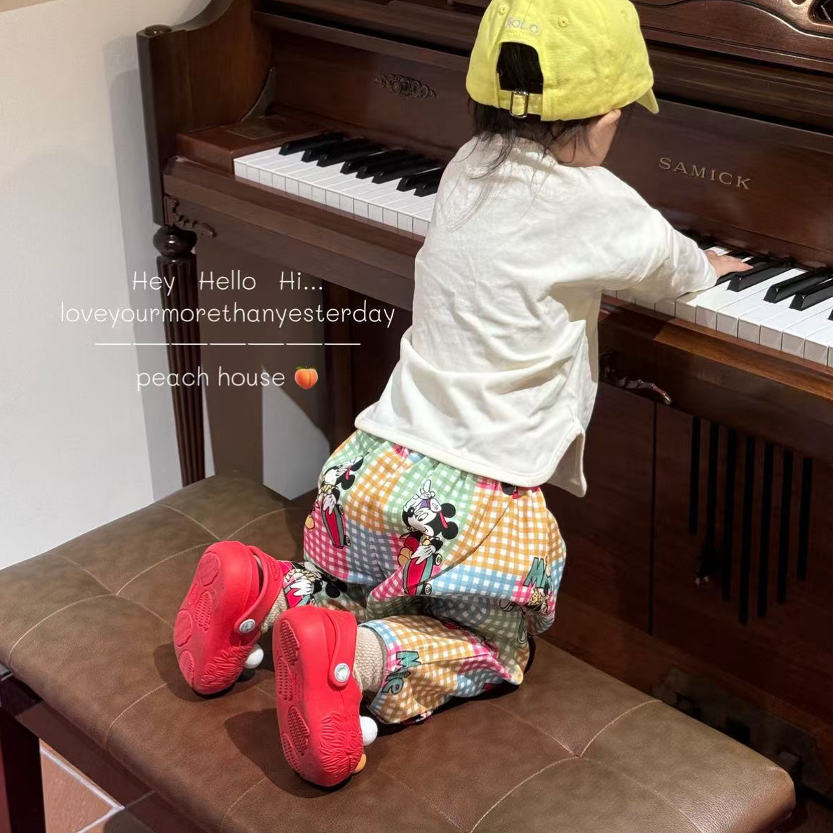 【四季款精梳棉斜纹亲子阔腿裤OOTD