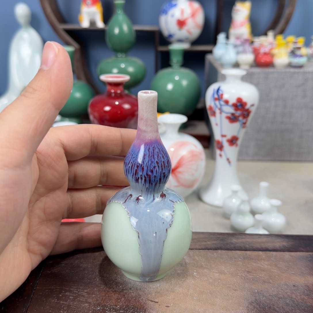 陶瓷手工小花器摆件