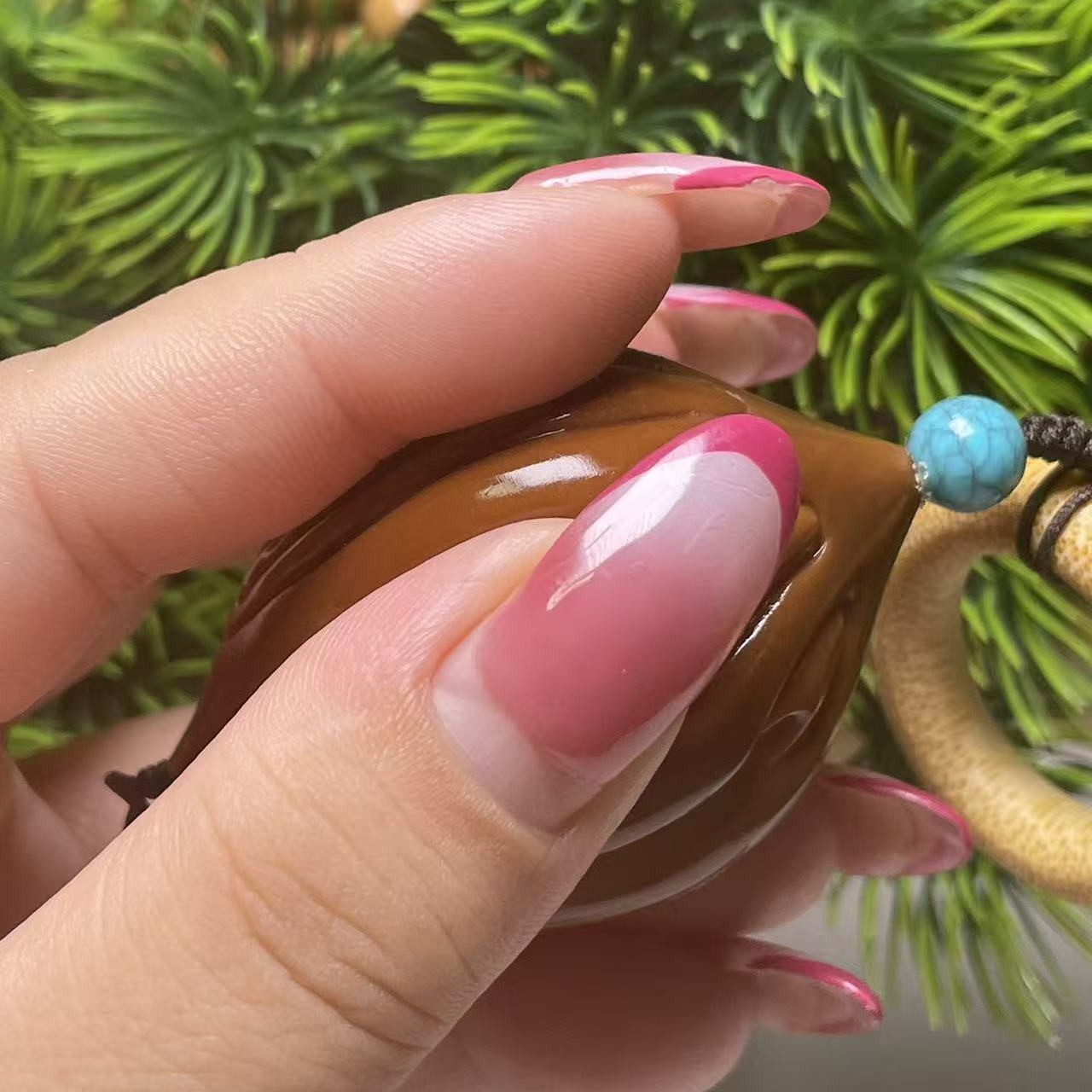 巴西大橄榄六面精工雕刻生命