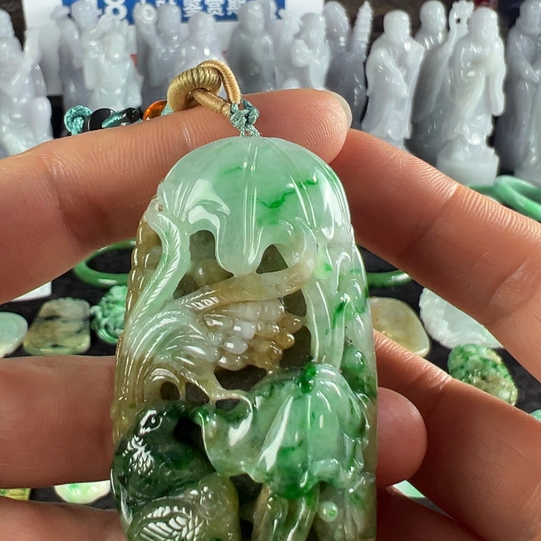 翡翠未镶嵌手镯天然翡翠挂件