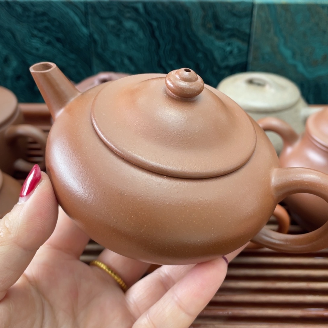 紫砂茶壶水平降坡泥160cc