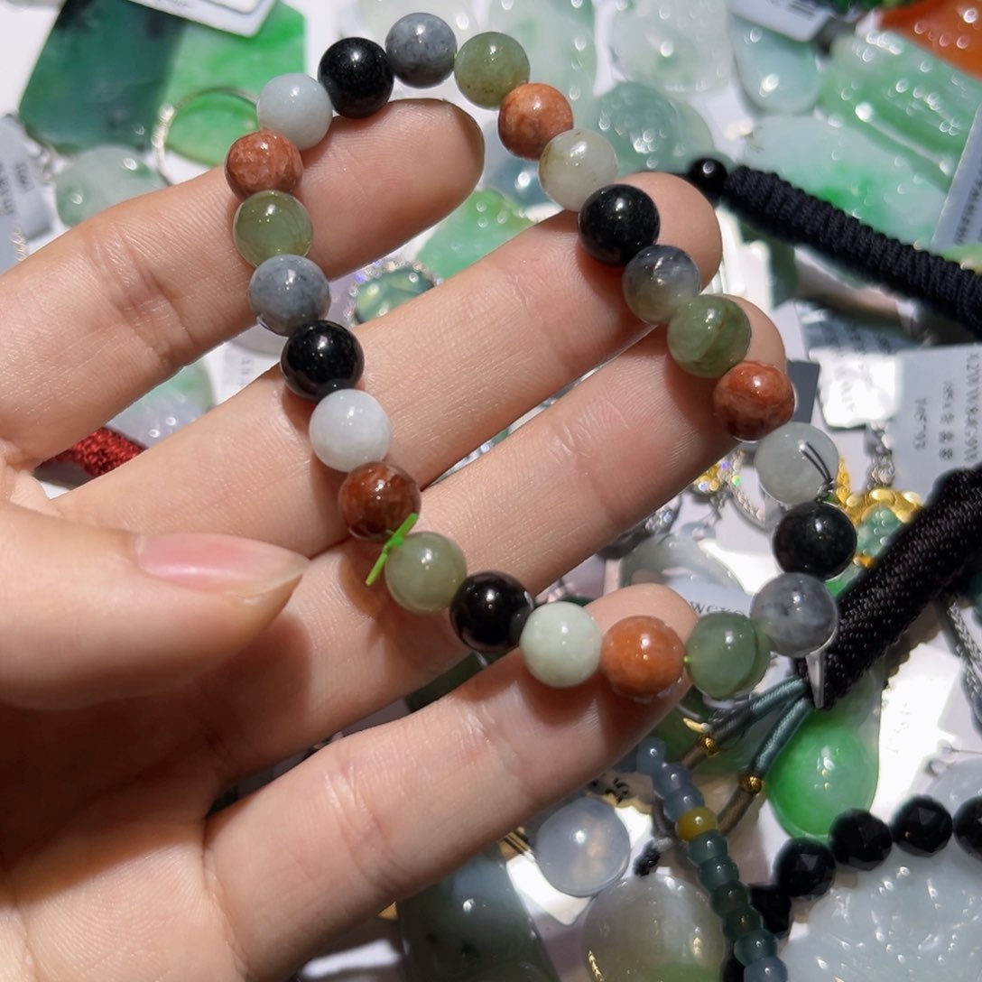 翡翠颈饰未镶嵌天然翡翠A货