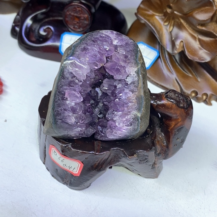 紫晶摆件未镶嵌好好