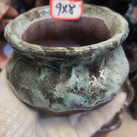 红陶粗陶花盆手工