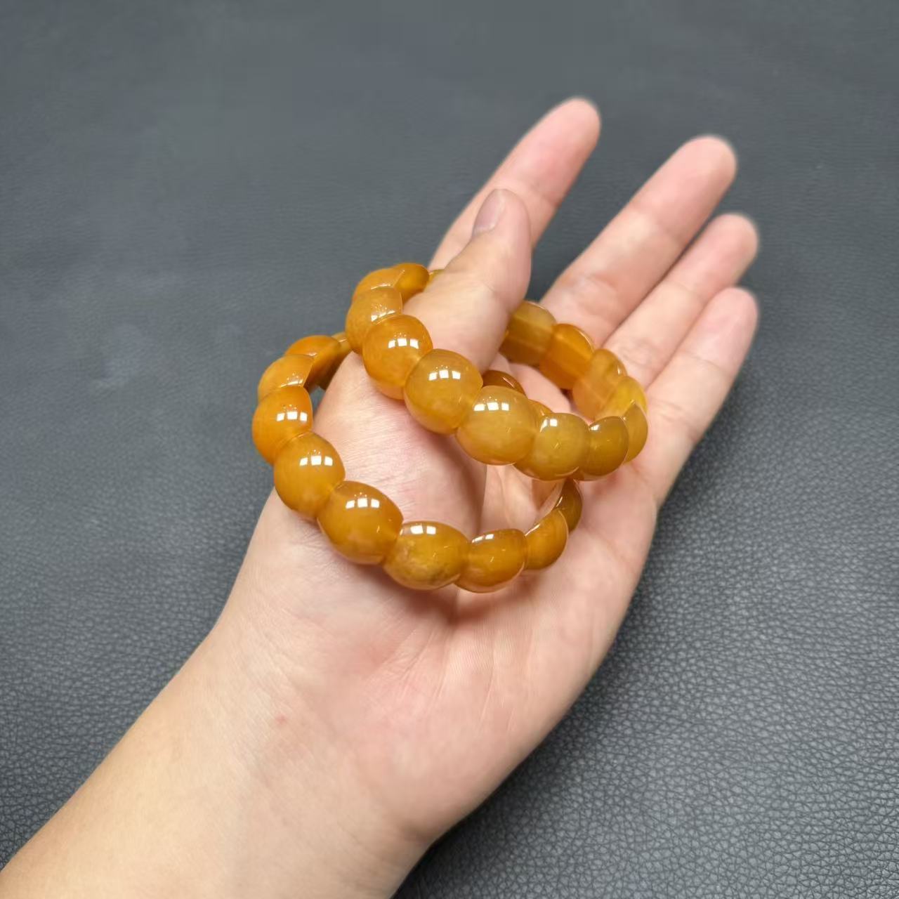 天然缅黄黄龙玉元宝手牌-k060-多样性发一