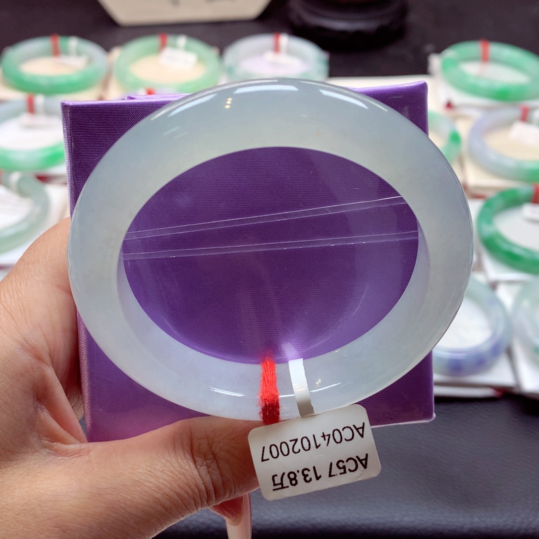 翡翠手镯未镶嵌正圈57（45号）89