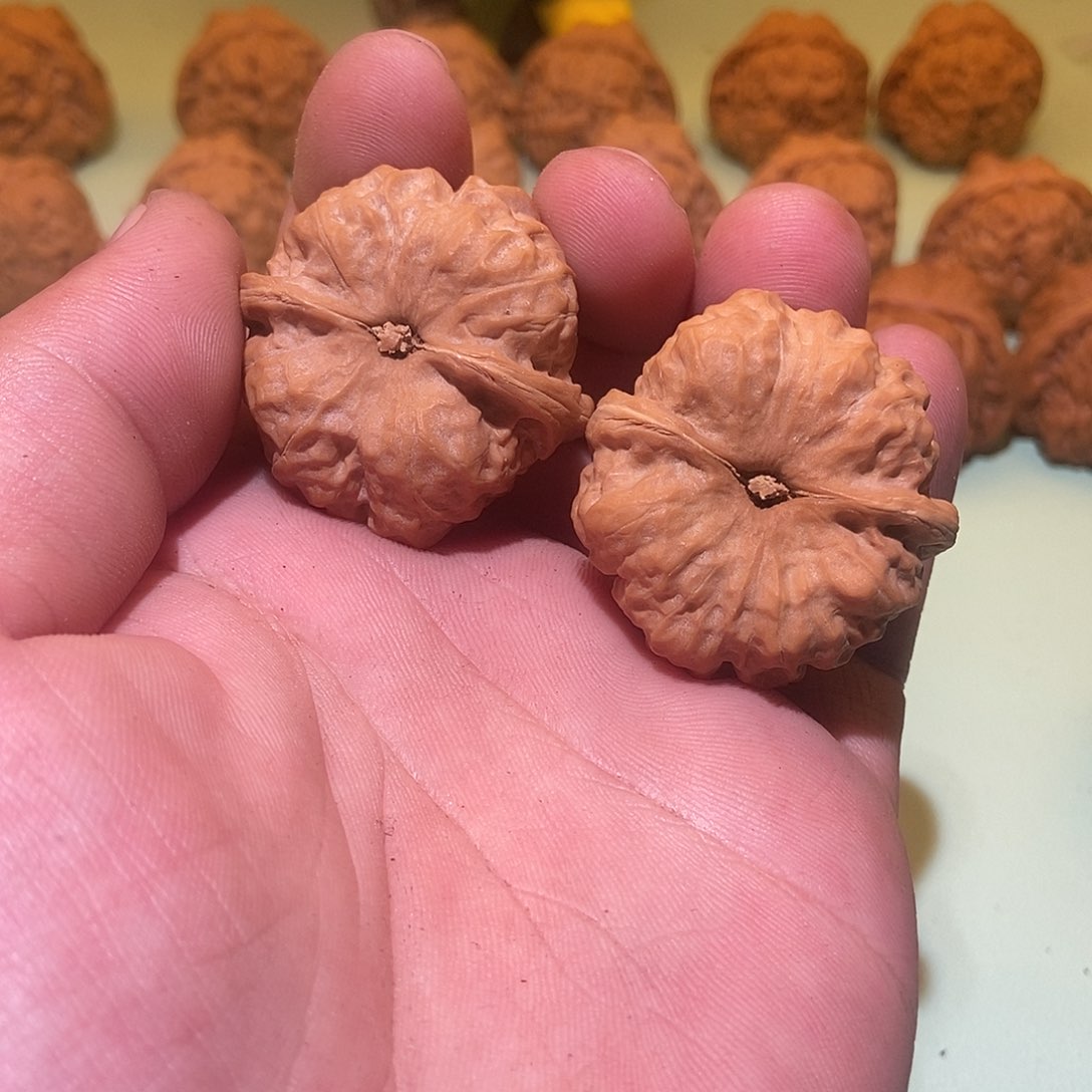 文玩核桃吊坠?*七蛤蟆头39一对