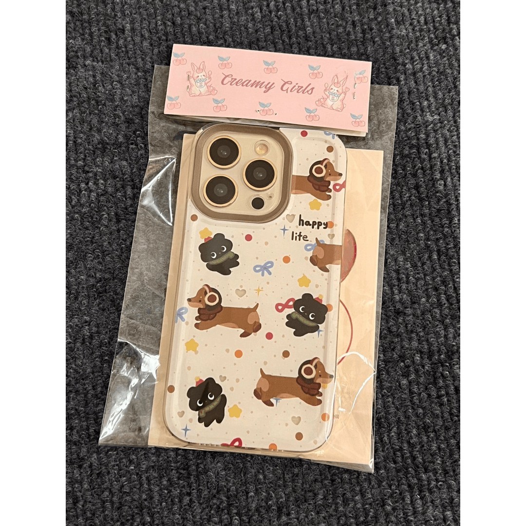 腊肠狗适用苹果14PROMAX手机壳iPhone15软壳13趣味12防摔11透明