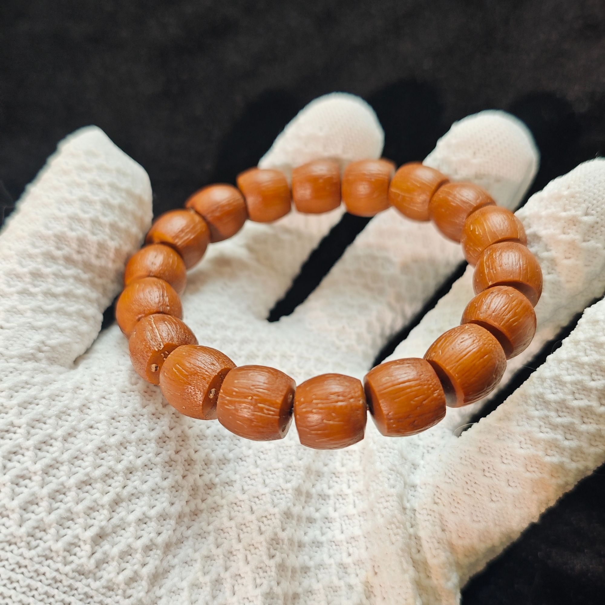 【一周年】紫金鼠原皮老料直切单圈手串