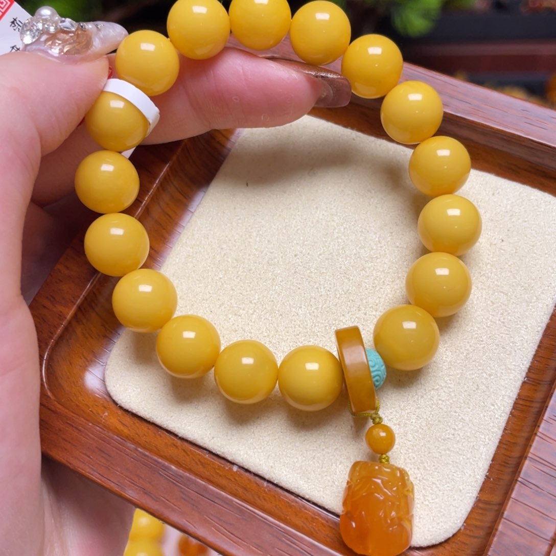 蜜蜡手链未镶嵌手串