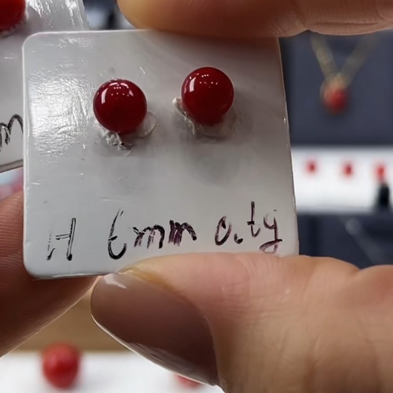 天然宝石红珊瑚圆珠