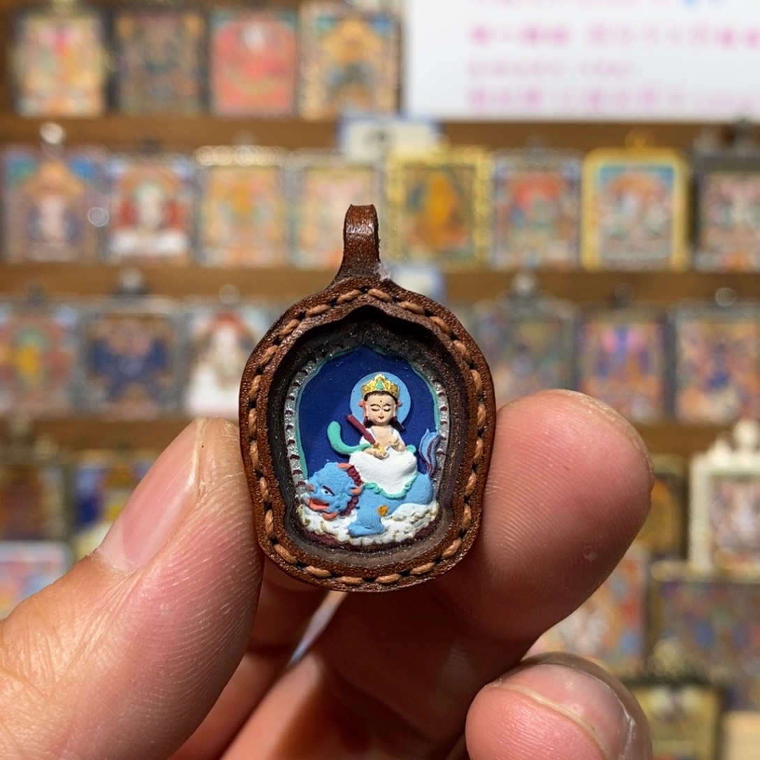 吊坠擦擦唐卡文殊福利