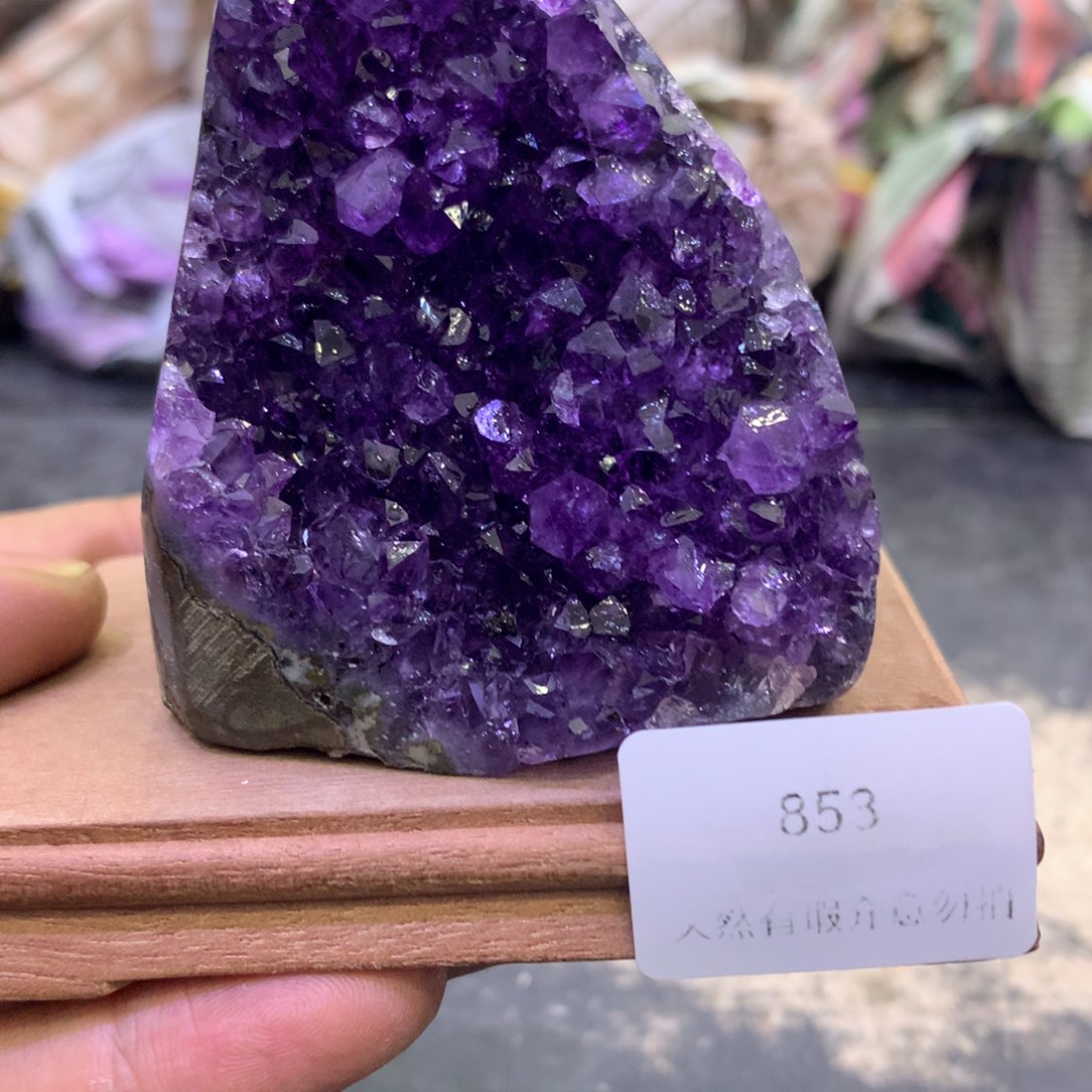水晶摆件未镶嵌紫晶853