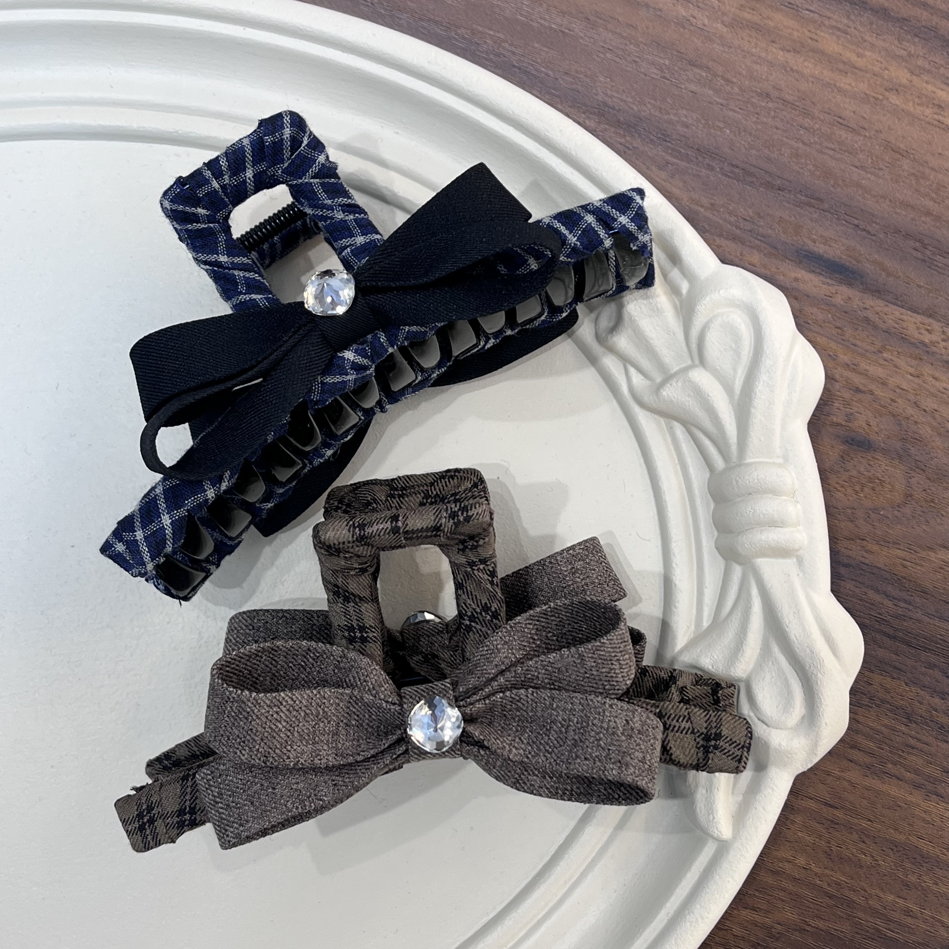 （陈陈家发饰）法式森系千金风时尚优雅发卡饰品女百搭日韩抓夹发夹