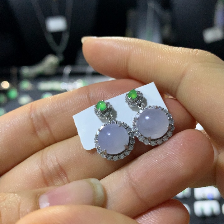 翡翠银S925镶嵌戒指