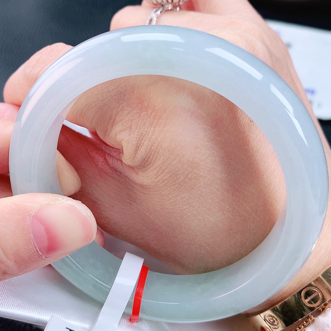 未镶嵌手镯翡翠57冰透