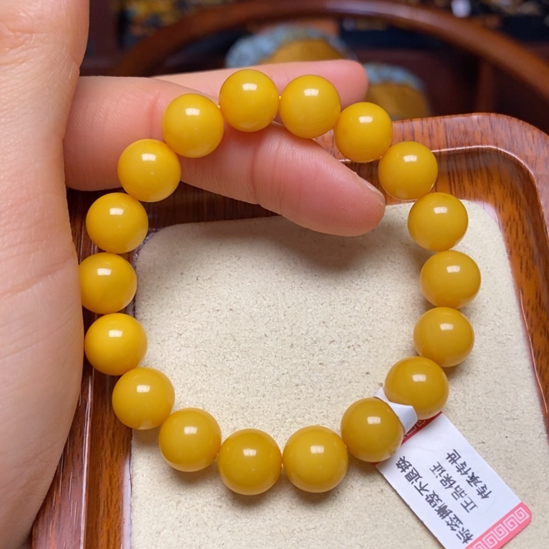 【闪购商品】蜜蜡手链未镶嵌手串