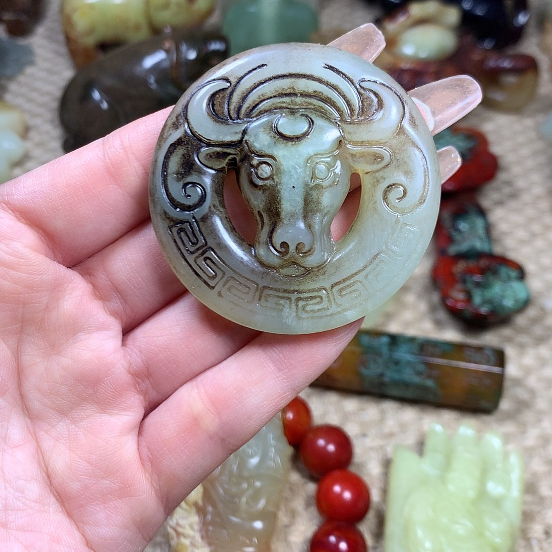 白玉菩提吊坠挂件