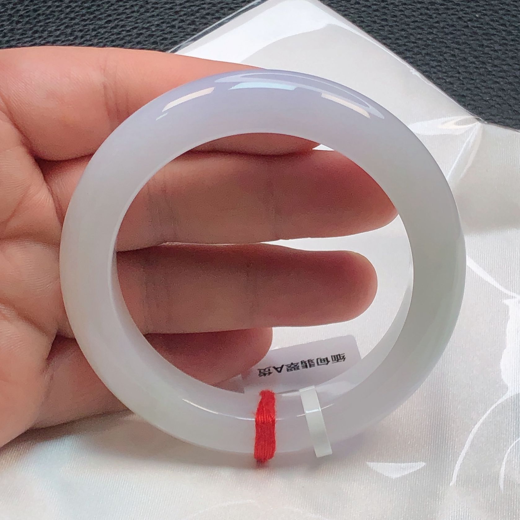 13138缅甸天然翡翠a货手镯56圈老坑水润紫罗兰玉镯女款少女妈妈