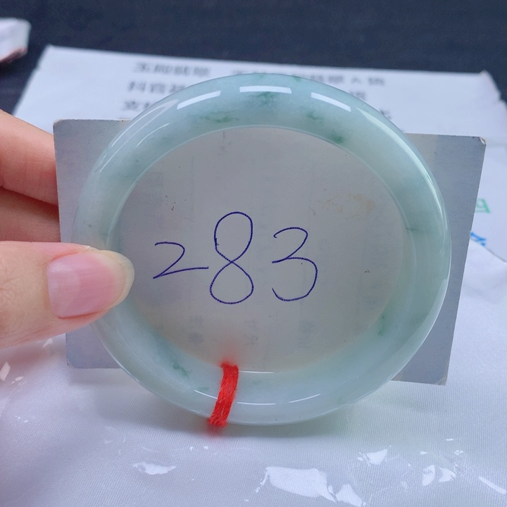 翡翠未镶嵌手镯62圈口