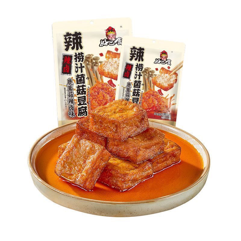 【保质期至26.2】好巴食捞汁菌菇豆腐108g