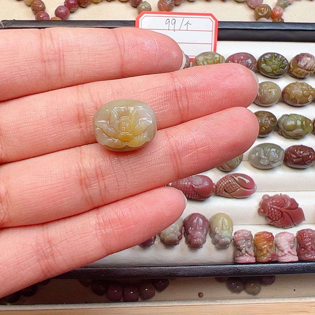 玛瑙/玉髓珠宝半成品未镶嵌