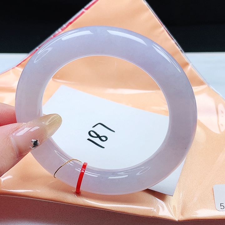 翡翠手镯未镶嵌56 圆条