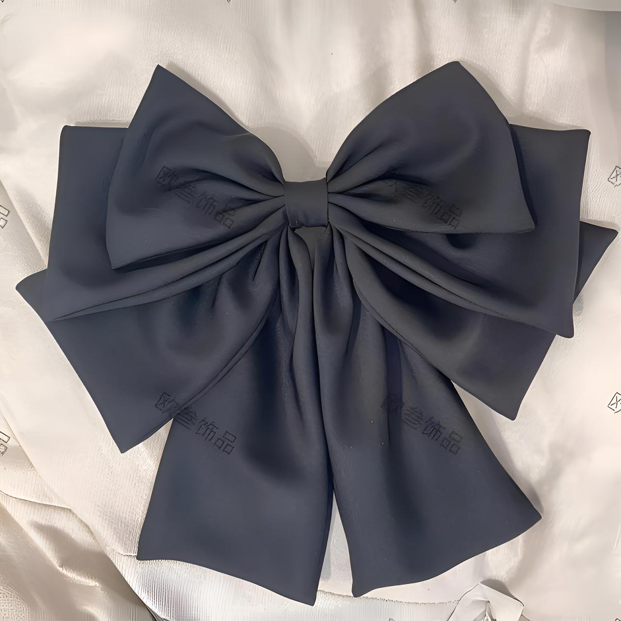 th156西装超大四层飘带蝴蝶结发夹顶夹弹簧夹蝴蝶夹子超大蝴蝶结