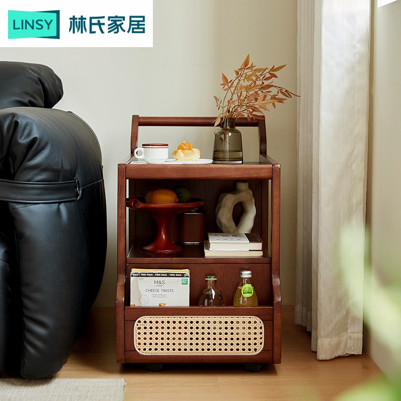 林氏家居可移动沙发边几小推车沙发边柜侧边置物收纳客厅AS3J ZH