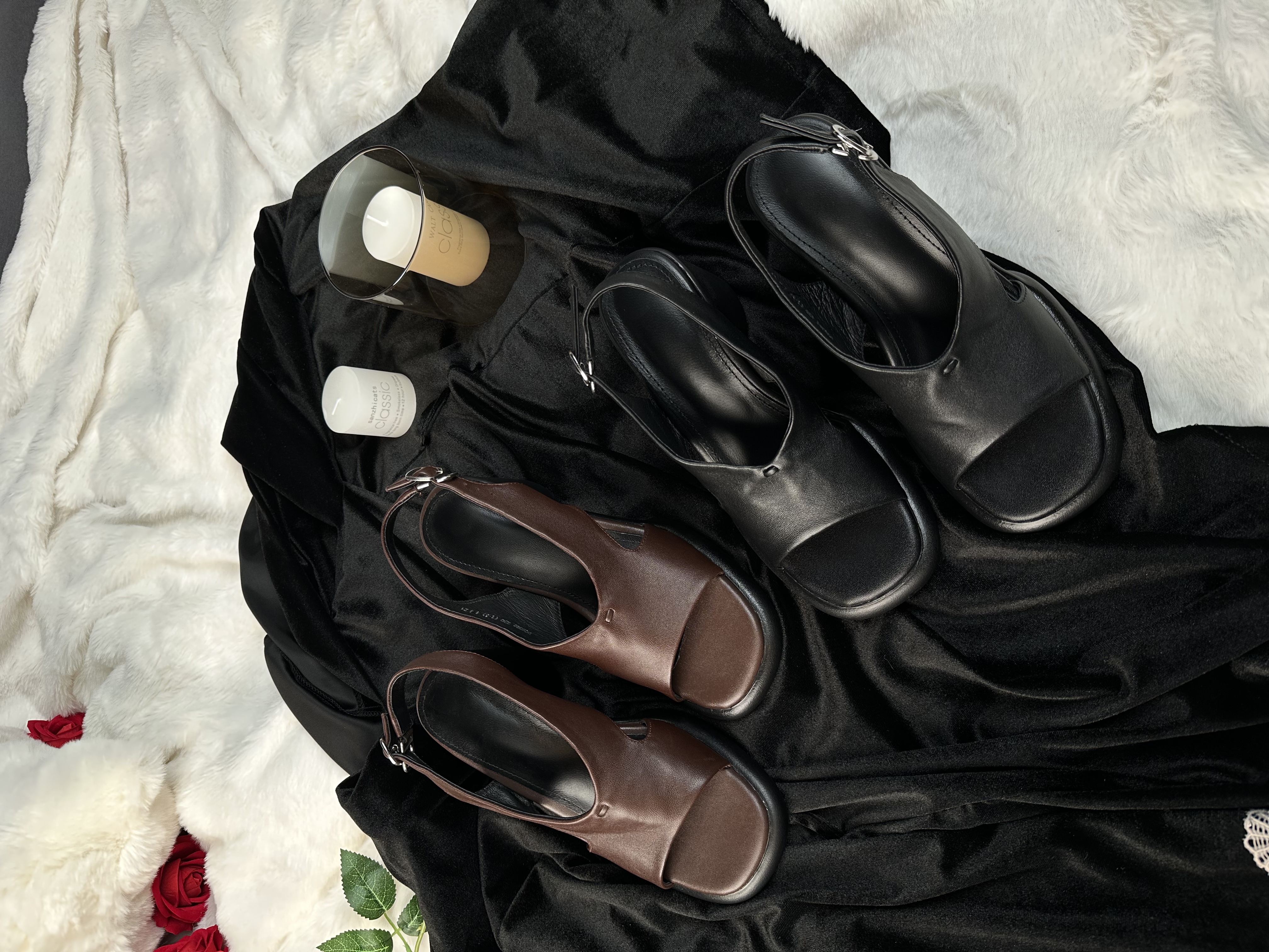 DQ9382简约露趾凉鞋系带露趾夏季女时尚时装凉鞋春季跟高7厘米