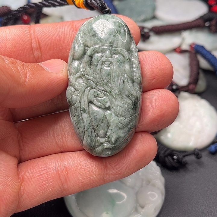 翡翠颈饰未镶嵌天然緬甸翡翠吊墜