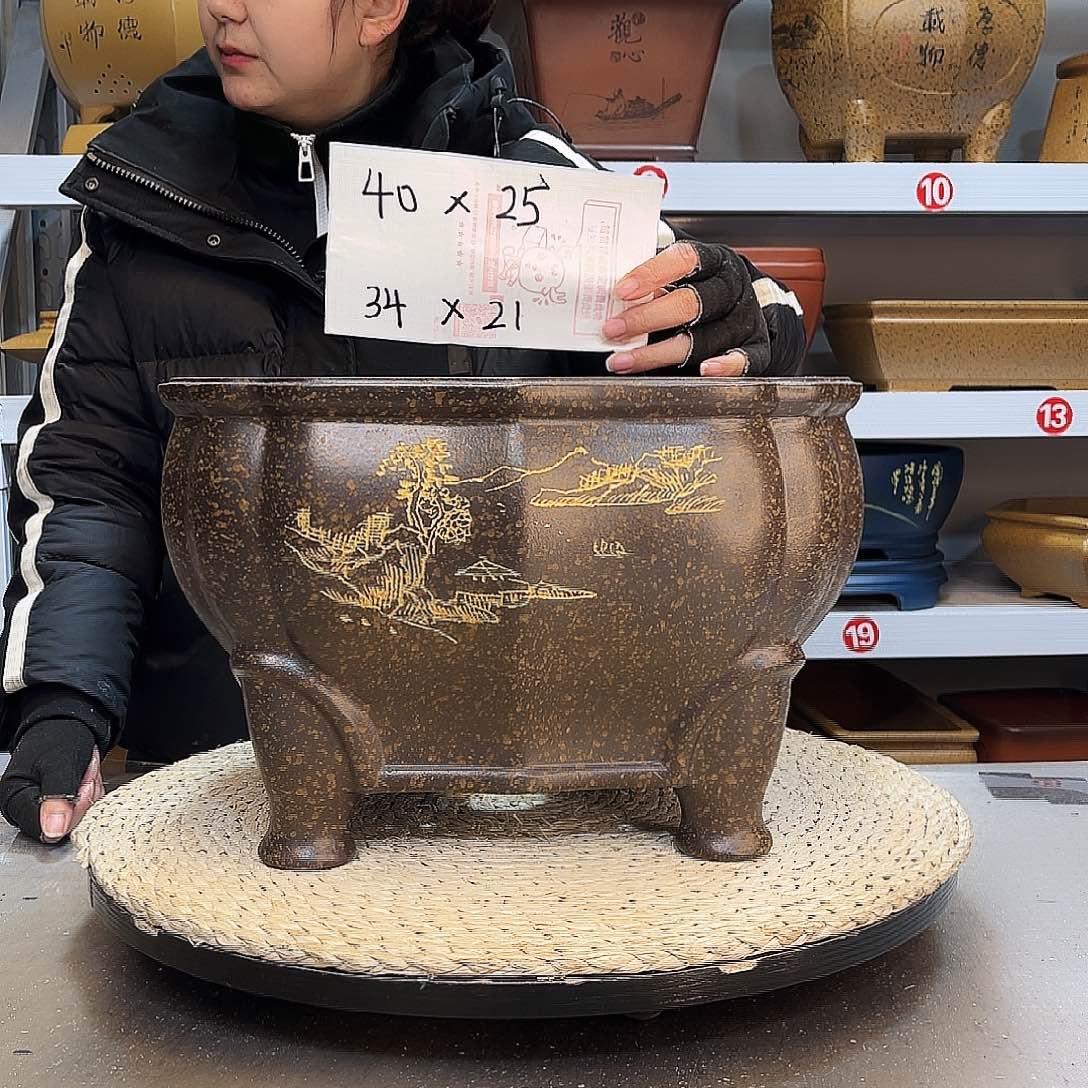 紫砂花盆紫砂花盆
