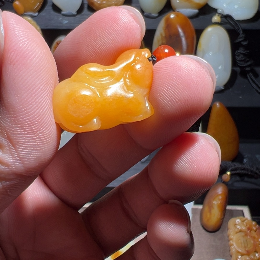 和田玉挂件未镶嵌小*羊