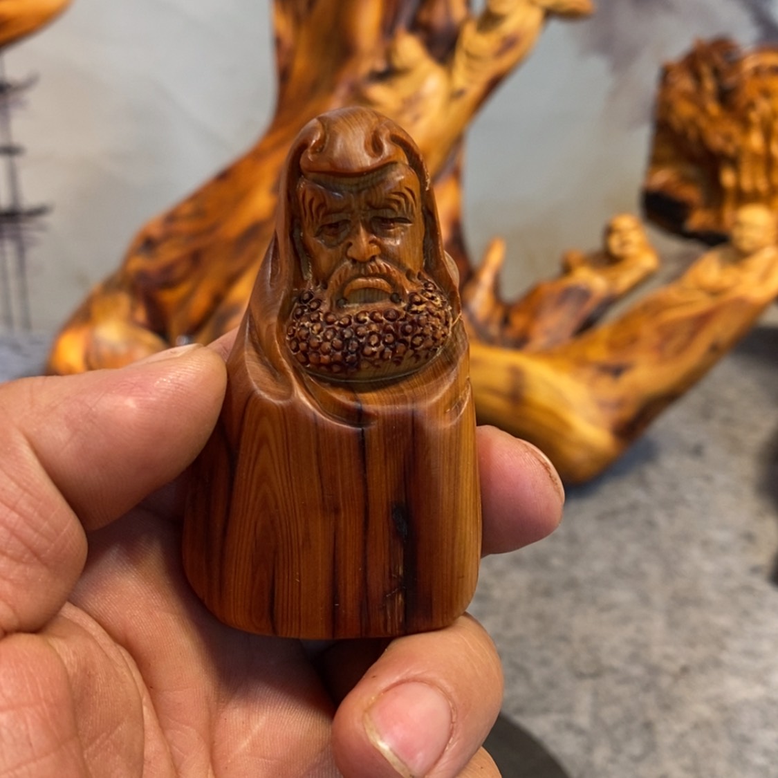 【闪购商品】柏木（崖柏）根雕木雕工艺品摆件家居装饰厂家直销手把件