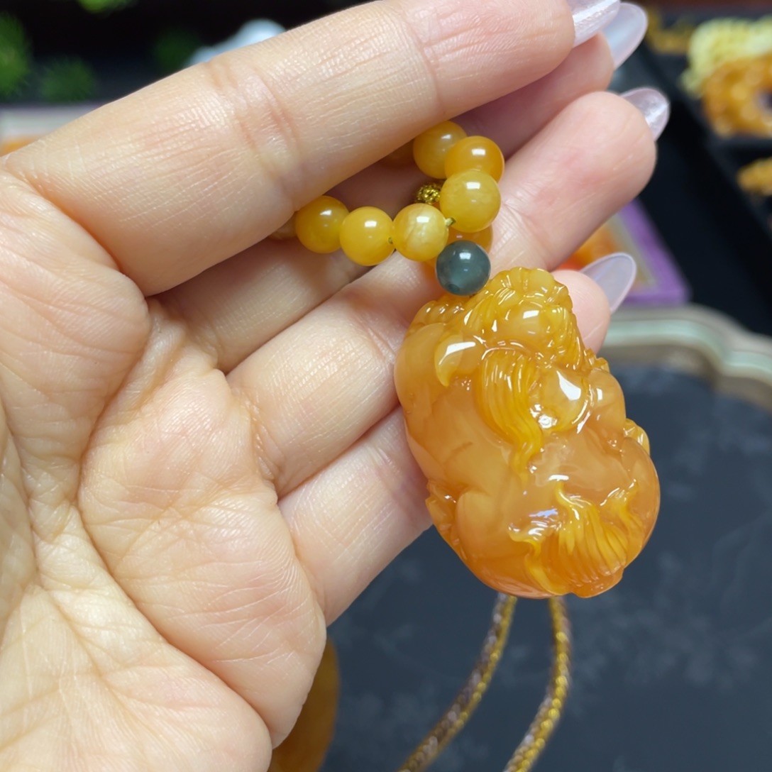 未镶嵌蜜蜡颈饰林*项链