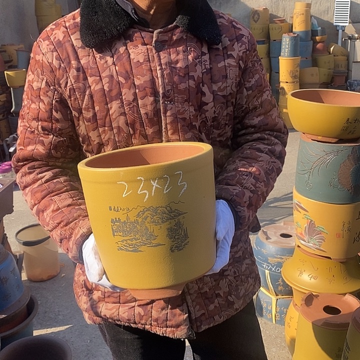 紫砂花盆紫砂花盆