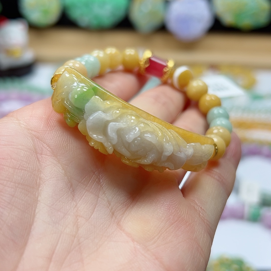 未镶嵌手链翡翠手牌