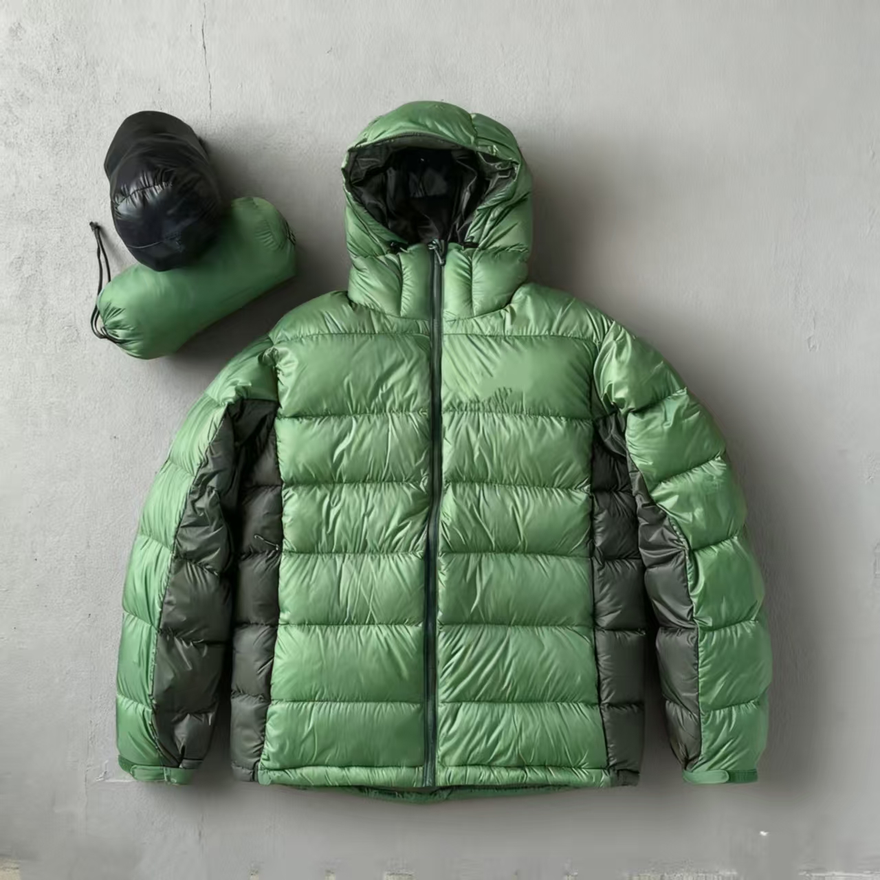 原单外贸美800蓬连帽羽绒服舒适透气防泼水