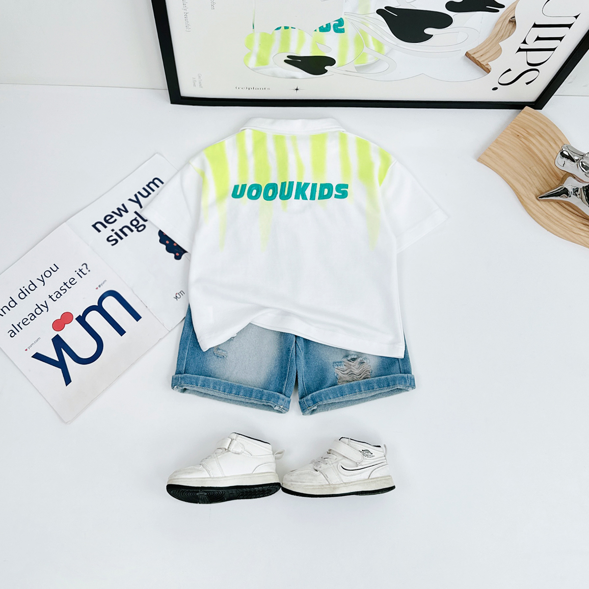 儿童短袖POLO衫男童T恤薄款2025新款洋气潮 BQ25552Z悠悠童话童装