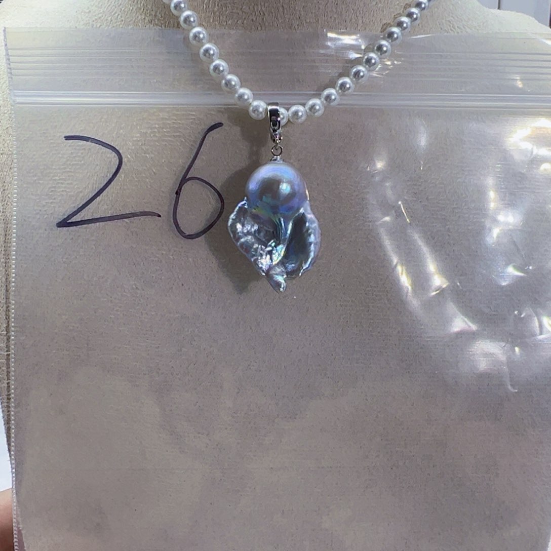 淡水珍珠未镶嵌吊坠(不含链)舒*