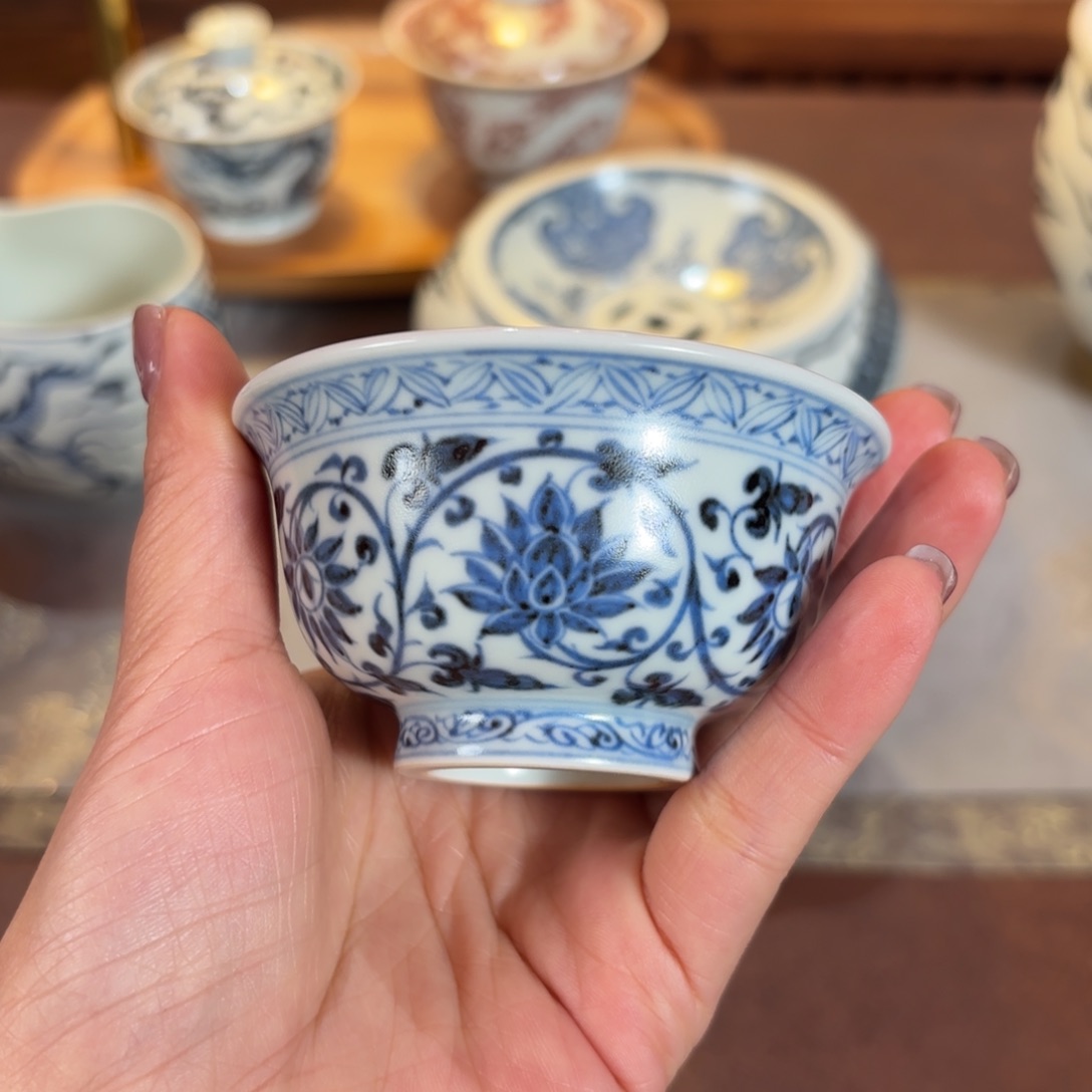 杯莲花压手博陵造物