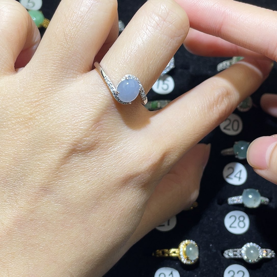 双***╭翡翠未镶嵌戒指戒指