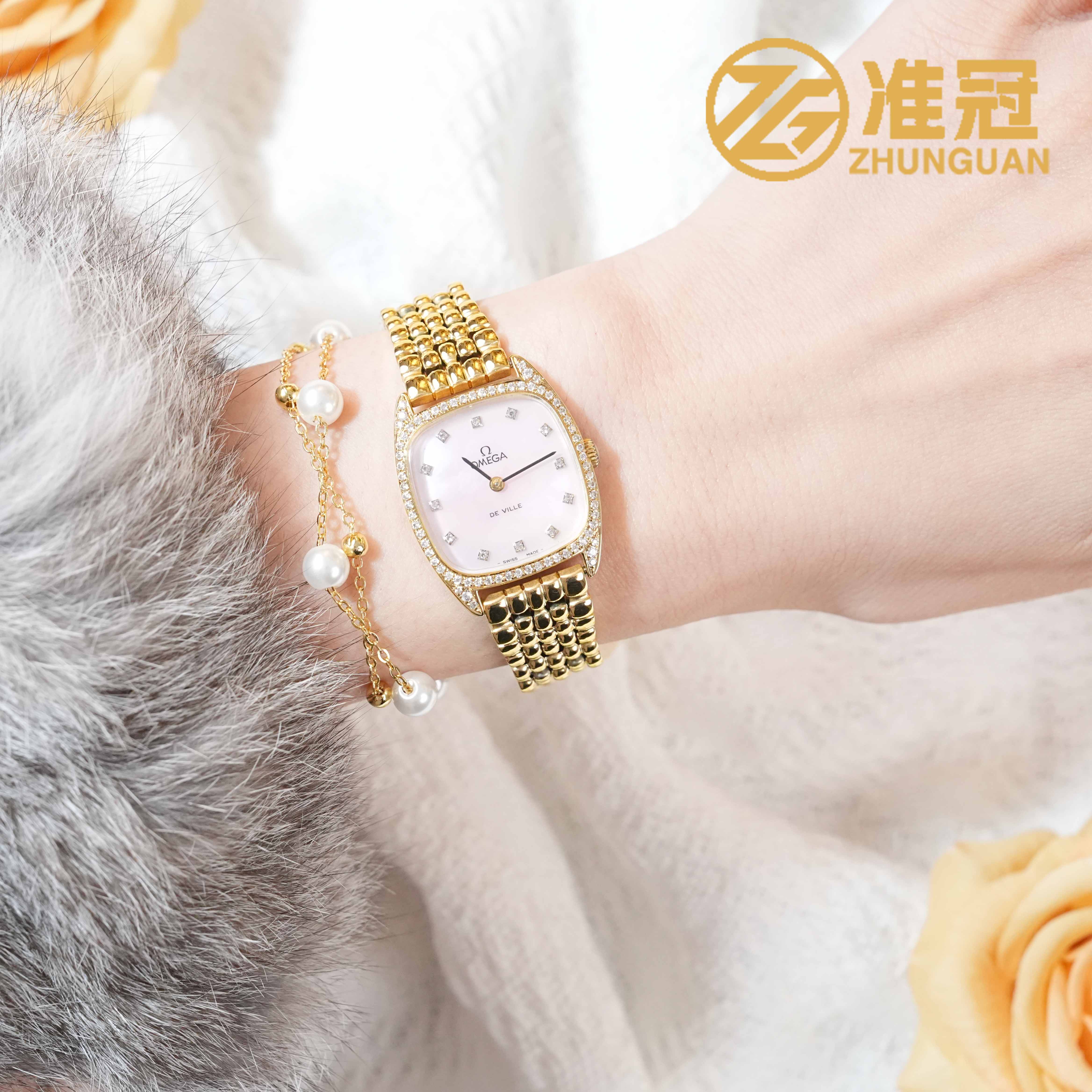 95新 Omega/欧米茄 24.5*25mm手动机械GX5627碟飞后钻瑞士名表